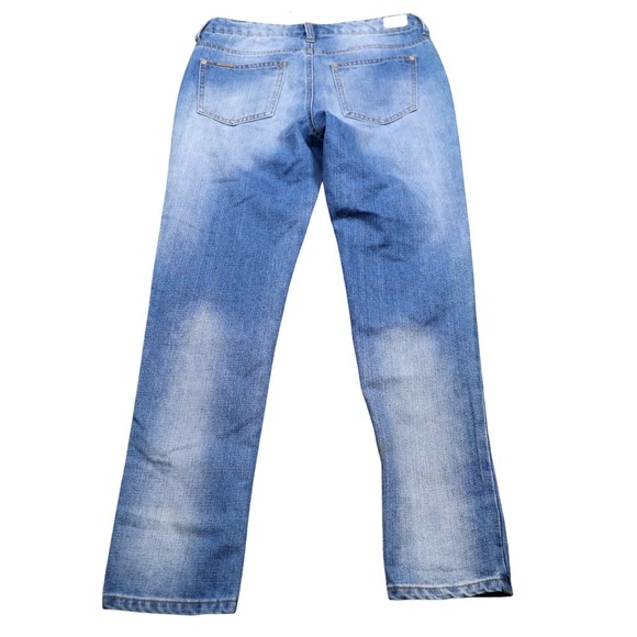 CELEBRITY PINK Women's Blue Distressed Denim Jeans Straight Leg Size 27 - Picture 6 of 8